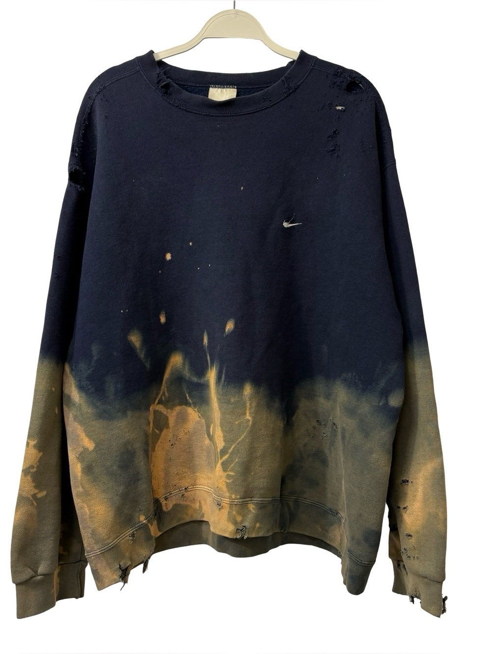 vintage 90’s Nike‎ crewneck sweatshirt  distressed bleached design Men’s XL